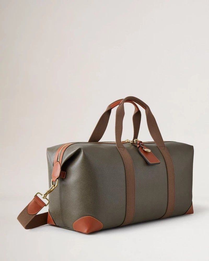 A19 Vento Grey leather Luggage Bag – Pellwalk - Image 1