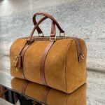 Spirito Tan suede leather lugguage Bag – Pellwalk
