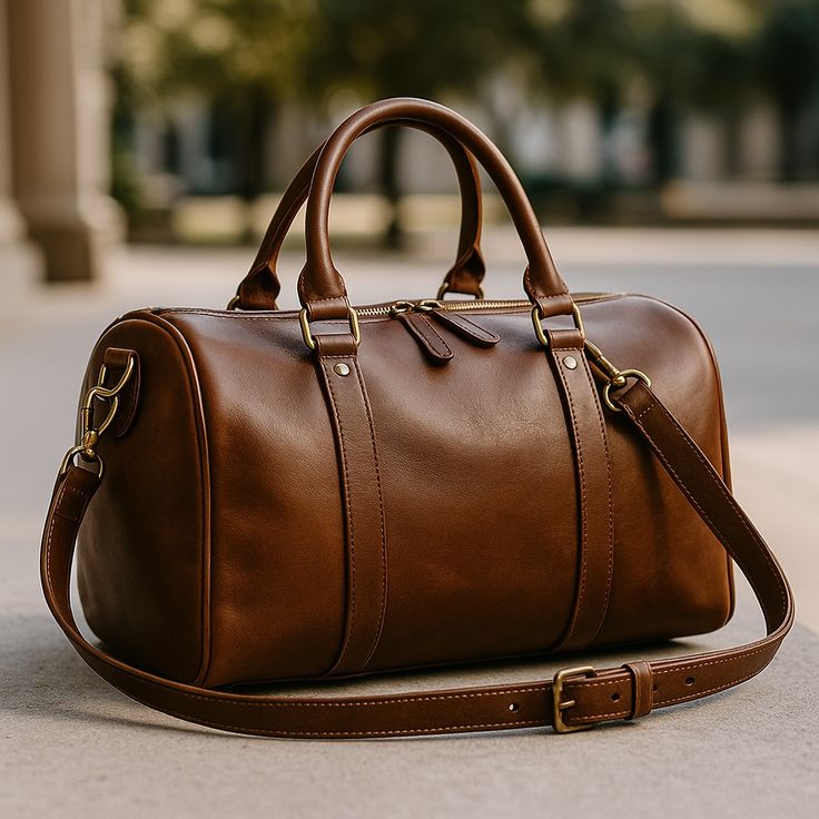 A8 Viaggio light brown leather lugguage Bag – Pellwalk - Image 1