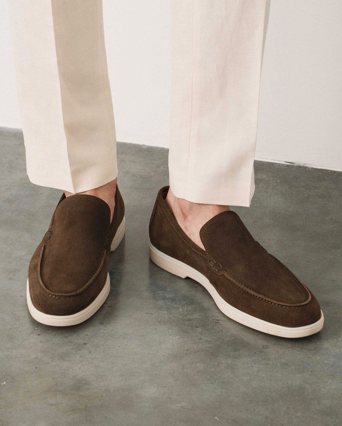 B11 Duraturo Brown Suede slip on loafer – Pellwalk - Image 1