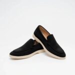 Tenace Black Suede slip on loafer – Pellwalk