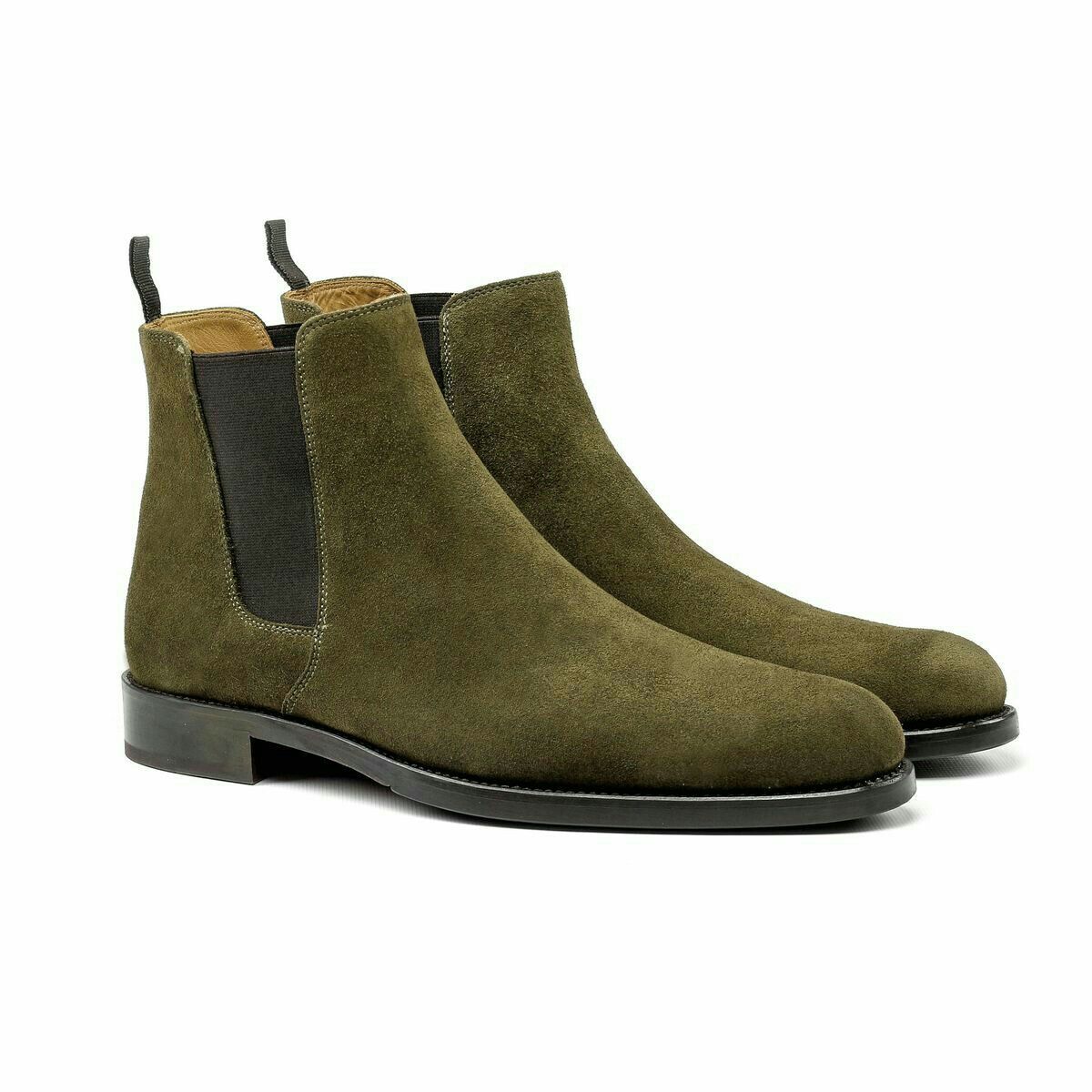 B14 Bellezza Premium Green chelsea boot - pellwalk - Image 1