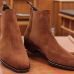 Armonia Dark Tan suede chelsea boot- Pellwalk