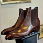 Bronzo Brown high ankle chelsea boot - pellwalk