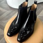 Granato Black high ankle Chelsea boot - Pellwalk