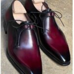 Luca Burgundy leather Formal - Pellwalk