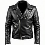 Eternita black classy leather  jacket - Pellwalk