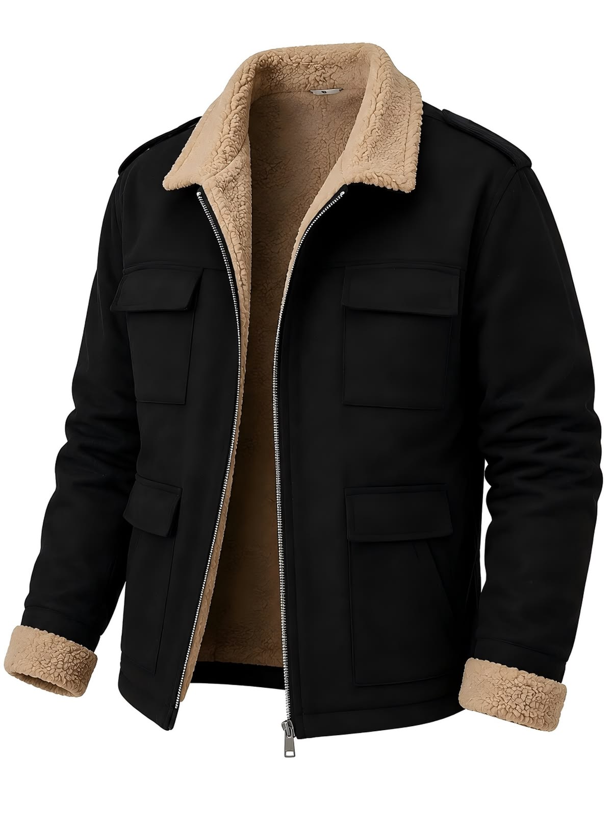J10 Tempesta Black suede leather jacket – Pellwalk - Image 1