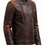 Audace Brown leather Jacket - Pellwalk