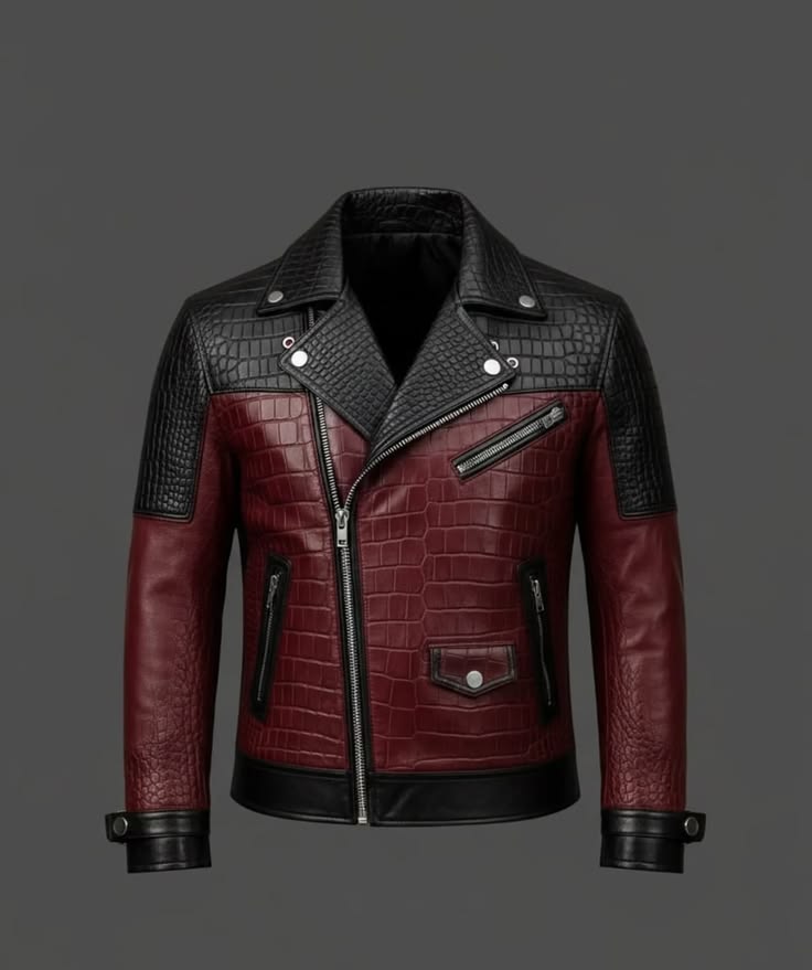 J4 Sovrano Blackish Red leather jacket – Pellwalk - Image 1