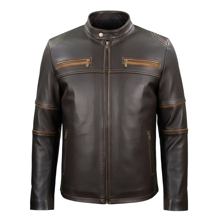 M12 Fortezza brown men jacket - Pellwalk - Image 1