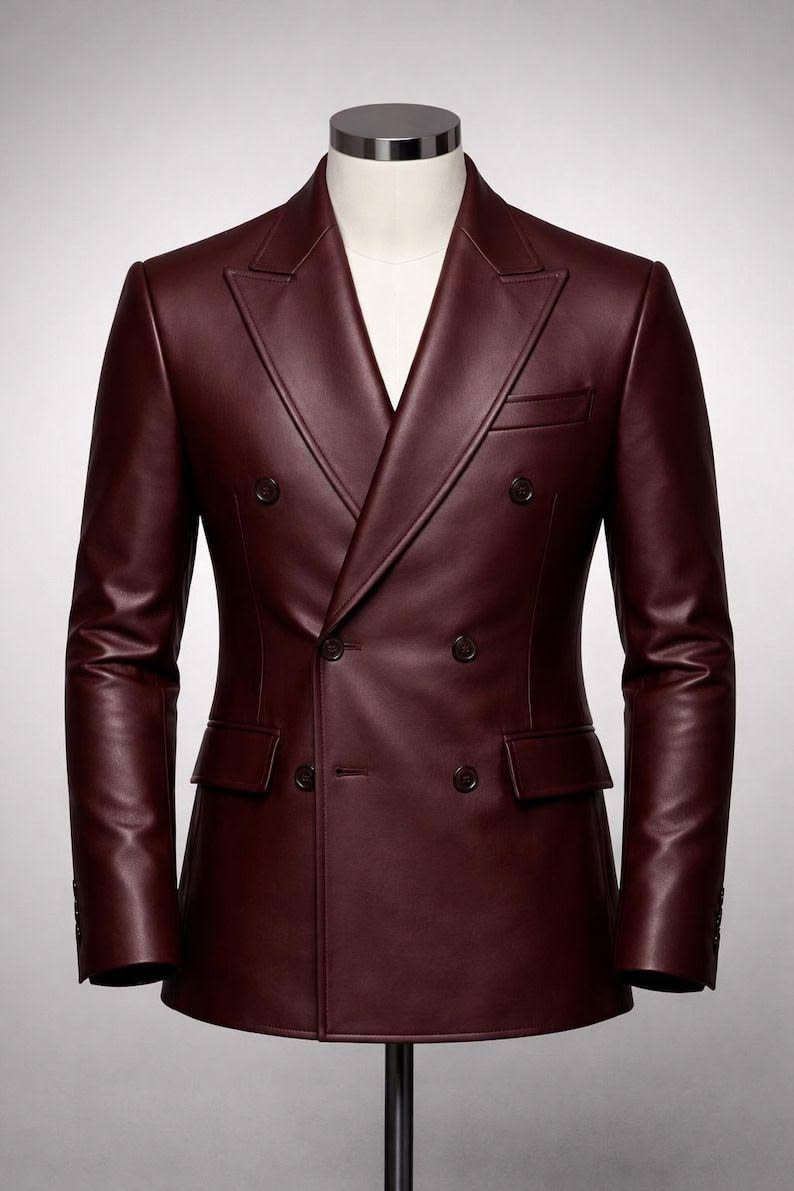 M19 Burgundy Blazer - Image 1