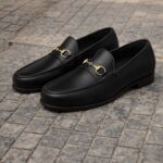 Esclusivo black horsebit loafers - Pellwalk