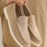 Origine Cream suede Slip on loafer - Pellwalk