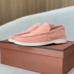 Fortuna pink suede slip on loafer - Pellwalk