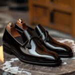 Valente Black slip on loafer - Pellwalk