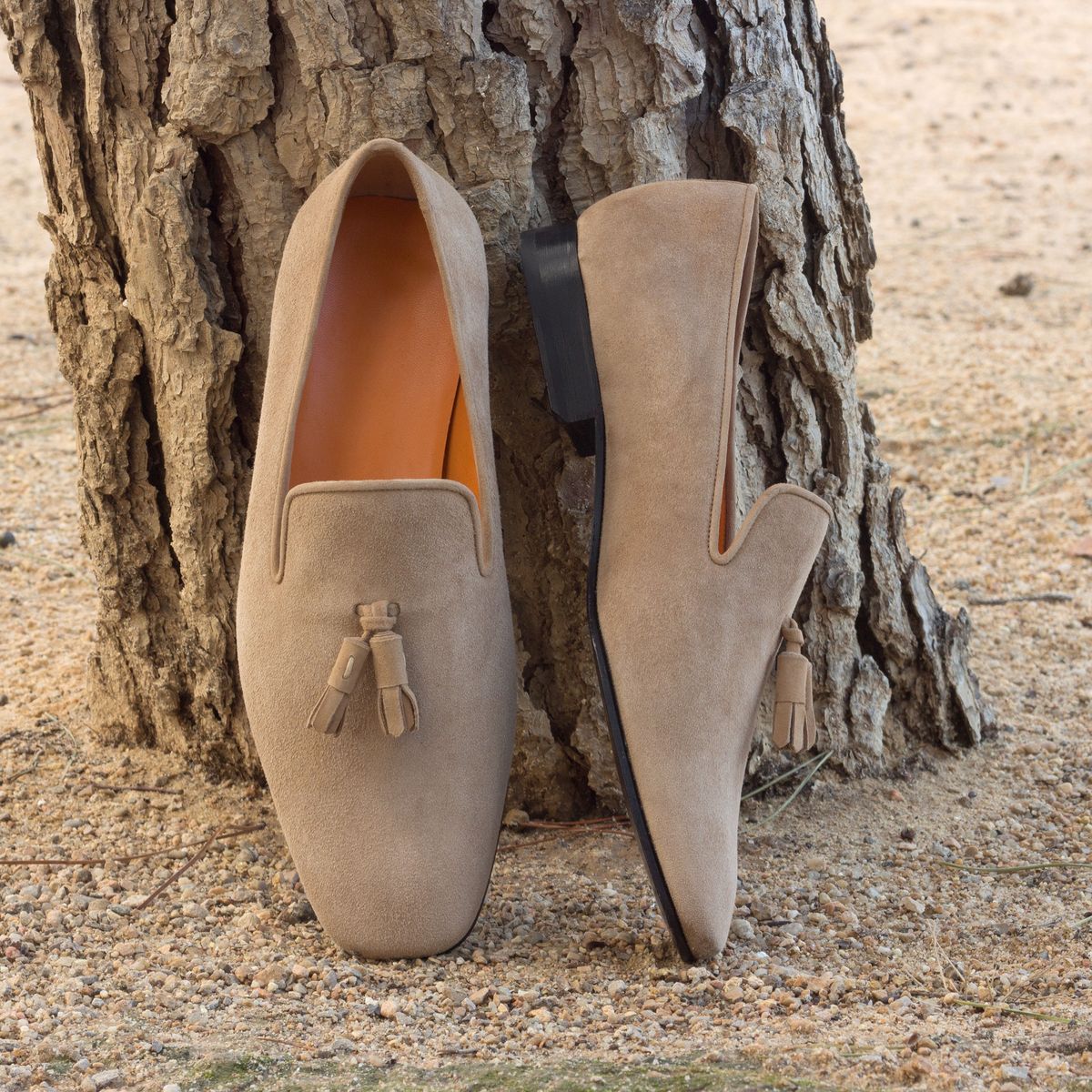 S27 Svelto cream suede slip on loafer- Pellwalk - Image 1