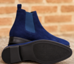 Bluish suede chelsea boot - Image 4
