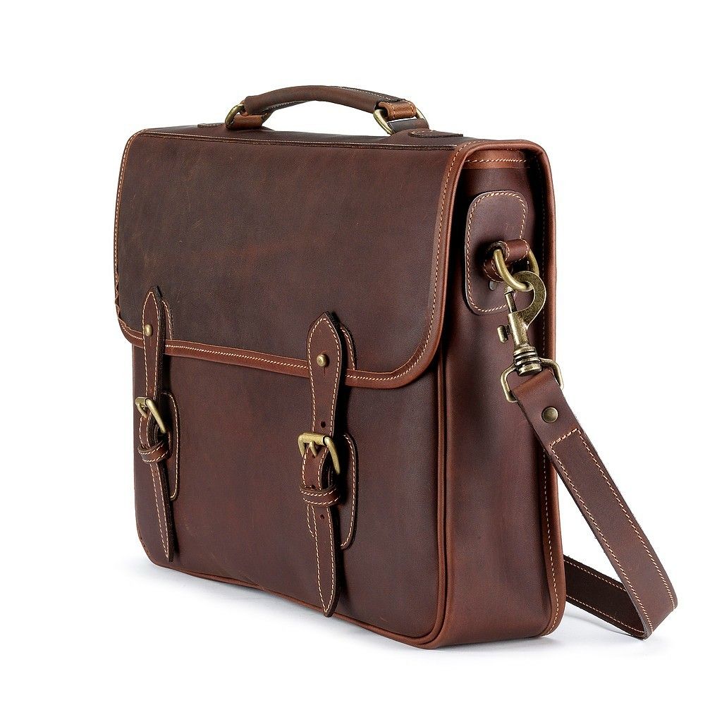 m1 Bosco Marron laptop Bag – Pellwalk - Image 1