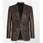 Varenzo Dark brown Blazer- Pellwalk