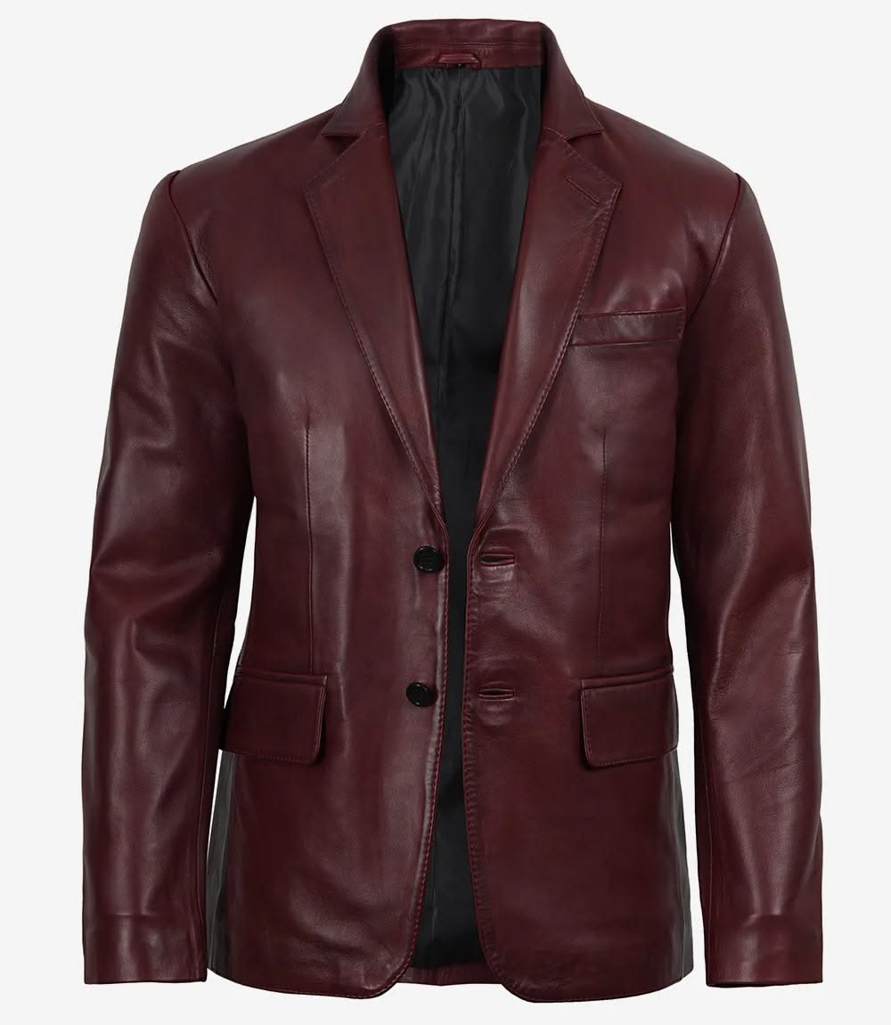 m18 Zaffiro Maroon Blazer- Pellwalk - Image 1