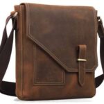 Audace Brown Single buckel leather Bag -Pellwalk