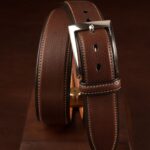 Casa Pelle brown line Belt - Pellwalk