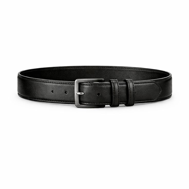 og6 Artista black stylish leather belt- Pellwalk - Image 1