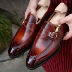 Distinto Brown Monk strap Shoe - Pellwalk