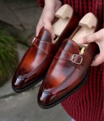 Distinto Brown Monk strap Shoe - Pellwalk