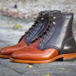 Lavento Tan and black Combat boot -Pellwalk