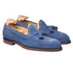 Montaro Blue Suede Tassel loafer- Pellwalk