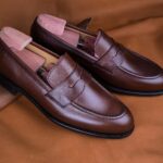 Nobello Maroon Penny loafer - Pellwalk