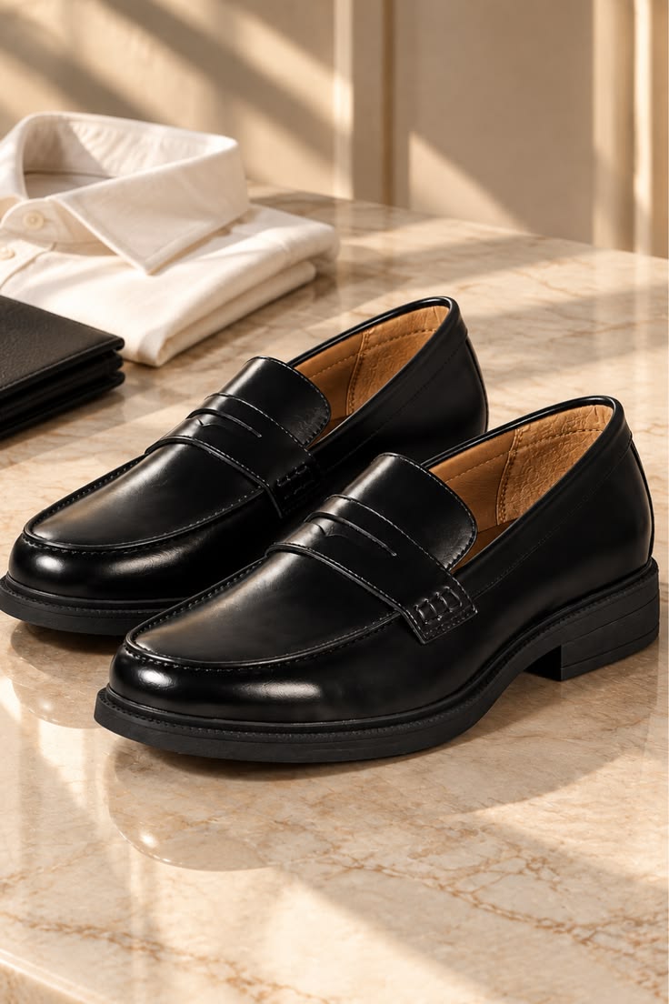 Z13 Prestivo Black Penny loafer - Pellwalk - Image 1