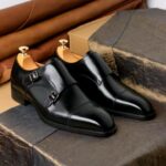 Raffino Black Double Monkstrap  - Pellwalk