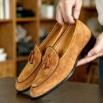Fiorenzo Tan suede tassel loafer - Pellwalk