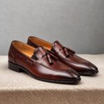 Savello Brown Tassel loafer- Pellwalk